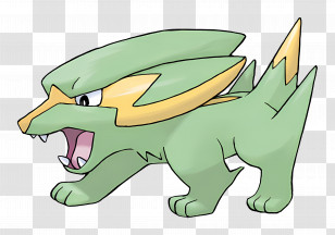 Electrike - Green Cartoon Creature Illustration Transparent PNG