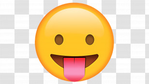 Tongue Out Emoji - Playful Tongue-Out Emoji Illustration Transparent PNG