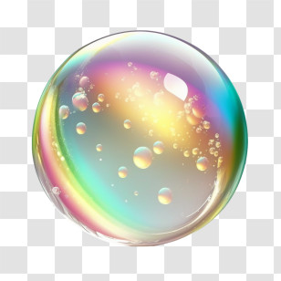 Soap Bubble
 - Beautiful Rainbow Soap Bubble Illustration Transparent PNG