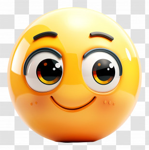 Emoji - Smiling Yellow Emoji Illustration Transparent PNG
