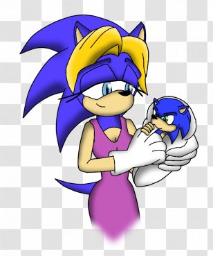 Mother's Day Father's Sonic The Hedgehog - Violet - Sulky Transparent PNG