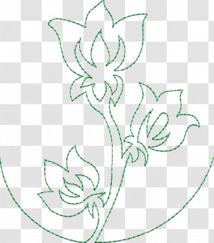 Floral Design Machine Embroidery Pattern - Organism - Flower Transparent PNG