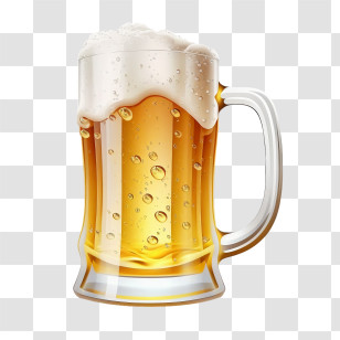 Beer Mug
 - Realistic Illustration Of A Frothy Beer Mug Transparent PNG