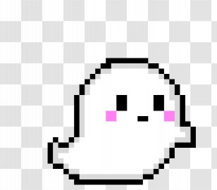 Ghost Pixel Art GIF Image - Technology - Cute Transparent PNG