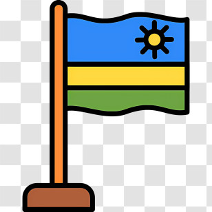 Rwanda Flag - Colorful National Flag Transparent PNG