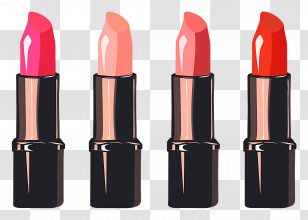 Colorful Lipsticks - Colorful Lipsticks Illustration Transparent PNG