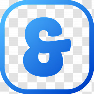 Ampersand Symbol - Blue Ampersand Symbol Transparent PNG