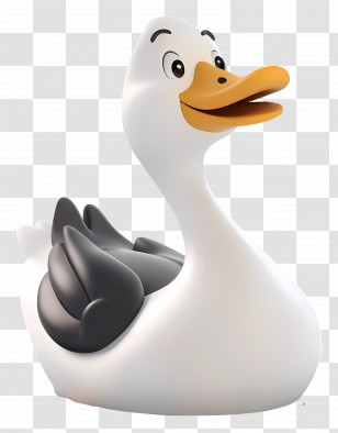 Cartoon Goose - Happy Cartoon Duck Illustration Transparent PNG
