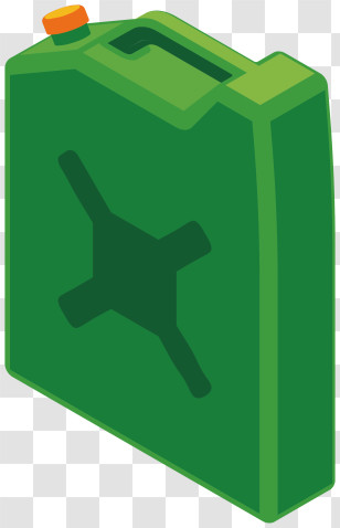 Green Gas Canister - Fuel Can Illustration Transparent PNG