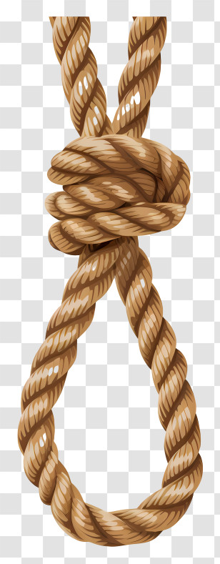 Rope - Detailed Realistic Illustration Of Rope Knot Transparent PNG