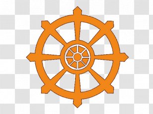 Dharmachakra Buddhism Buddhist Symbolism Hinduism - Symmetry Transparent PNG