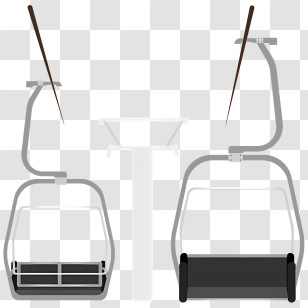 Ski Lift - Ski Lift Chairs Transparent PNG