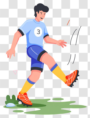 Man Playing Football - Soccer Player In Action Transparent PNG