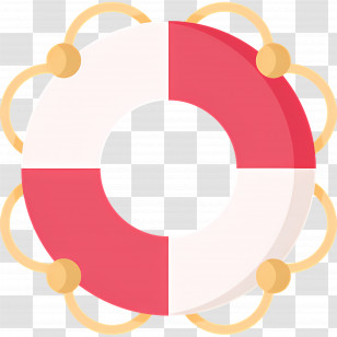 Lifebuoy - Red And White Lifebuoy For Safety Transparent PNG