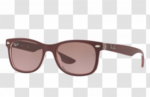 Ray-Ban New Wayfarer Junior Sunglasses Aviator - Yellow Transparent PNG