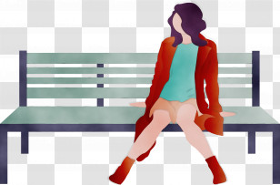 Sitting Furniture Standing Line Table Transparent PNG