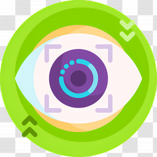 Eye Scanner - Eye Scanning Icon For Biometrics Transparent PNG