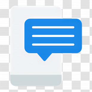 Phone Messaging - Message Bubble On Smartphone Screen Transparent PNG