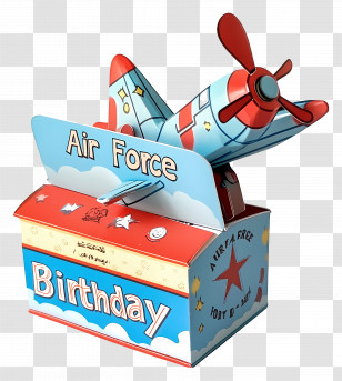 Air Force Birthday - Air Force Birthday Toy Airplane Transparent PNG