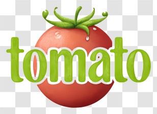 Tomato Logo - Tomato Playful Wordmark Transparent PNG