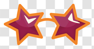 Star Shapes - Star-shaped Sunglasses In Fun Style Transparent PNG