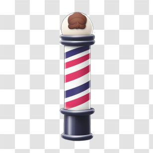 Barber Pole - Traditional Barber Pole Transparent PNG