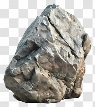 Big Stone - Large Gray Rock Transparent PNG