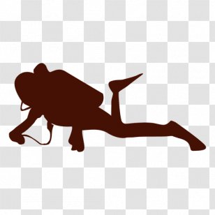 Scuba Diving Underwater Set Dive Center Clip Art - Silhouette Transparent PNG