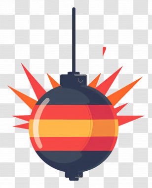 Bomb - Cartoon Bomb With Explosion Transparent PNG