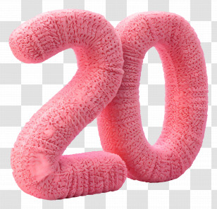 Number 20 - Pink Number 20 Illustration Transparent PNG