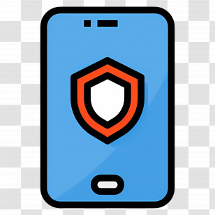 Phone Protection - Mobile Phone With Security Shield Transparent PNG