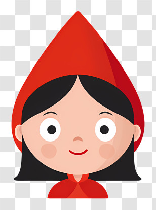 Little Red Riding Hood - Red Hood Girl Cartoon Transparent PNG