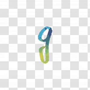 Green Blue Watercolor Painting - Letters G Transparent PNG