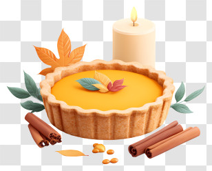 Delicious Pumpkin Pie - Creamy Pumpkin Pie Transparent PNG