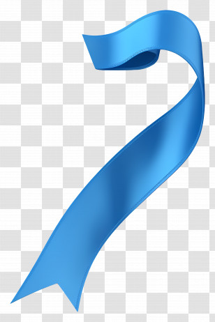 Blue Ribbon - Stylish Blue Decorative Ribbon Transparent PNG