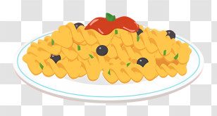 Thai Food - Tasty Pasta With Tomato And Olives Transparent PNG