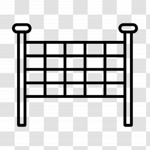 Volleyball Field - Simple Net Icon Transparent PNG