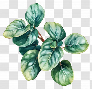 Watercolor Leaf - Illustration Of Green Leaves Transparent PNG