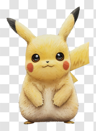 Pikachu - Yellow Pikachu In Cartoon Style Transparent PNG