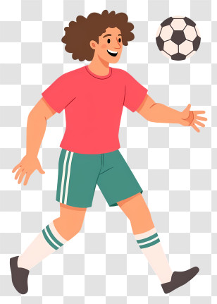 Man Playing Football - Soccer Player With Ball Transparent PNG