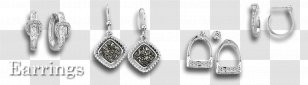Earring Product Design Body Jewellery Silver - Platinum - Upscale Jewelry Transparent PNG