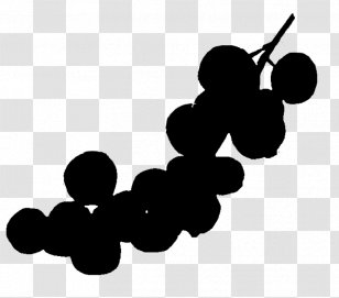 Grape Cartoon - Grapevine Family - Food Blackandwhite Transparent PNG