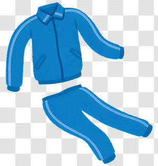 Sport Elements - Blue Tracksuit For Sports Transparent PNG