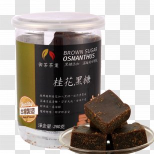 Ginger Tea Brown Sugar Food - Chocolate Brownie - Osmanthus Transparent PNG