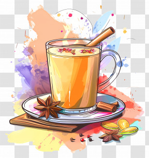 Masala Chai - Cup Of Spiced Tea Transparent PNG
