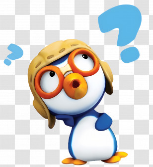 Pororo - Blue Penguin Cartoon Character Transparent PNG