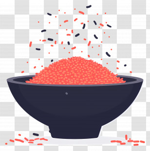 Red Yeast Rice - Colorful Sprinkles In A Bowl Transparent PNG