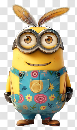 Minion - Spring-Themed Yellow Animated Character Transparent PNG