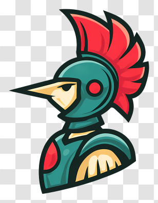 Team Logo - Knight Helmet Cartoon Illustration Transparent PNG