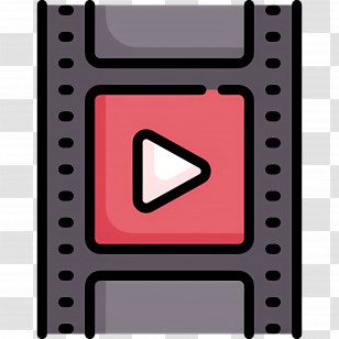 Film Reel - Video Play Button Icon Transparent PNG